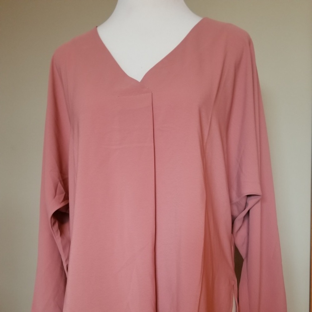 Naked zebra pink high low blouse